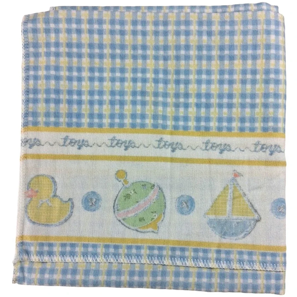 Flaw * Brand New Carter's Tykes Vintage Receiving Blanket Baby Toys Unisex 26x40